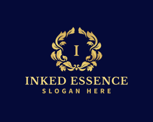 Luxury Wreath Hotel logo design