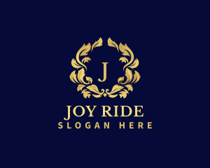 Luxury Wreath Hotel logo design