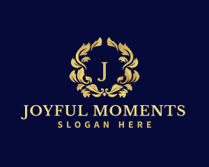 Luxury Wreath Hotel logo design