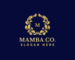 Luxury Wreath Hotel logo design