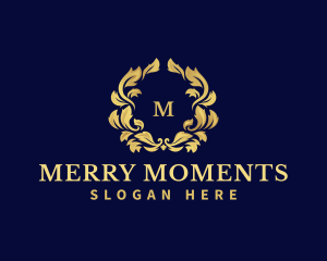 Luxury Wreath Hotel logo design