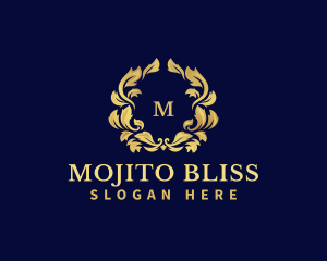 Luxury Wreath Hotel logo design