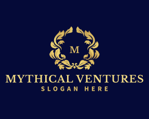 Luxury Wreath Hotel logo design