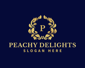 Luxury Wreath Hotel logo design