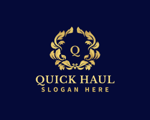 Luxury Wreath Hotel logo design