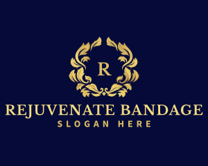 Luxury Wreath Hotel logo design