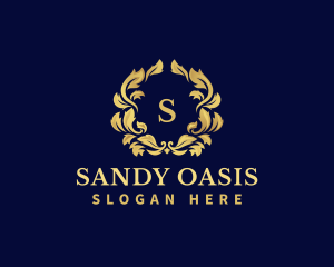 Luxury Wreath Hotel logo design