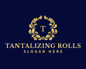 Luxury Wreath Hotel logo design