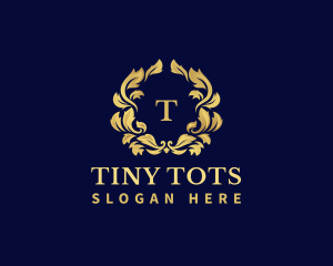 Luxury Wreath Hotel logo design