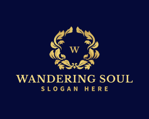 Luxury Wreath Hotel logo design