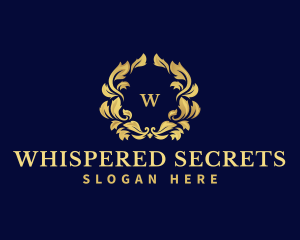 Luxury Wreath Hotel logo design