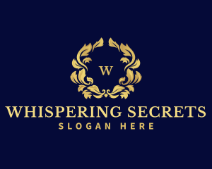 Luxury Wreath Hotel logo design