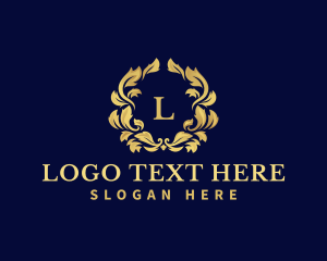 Hotel - Luxury Wreath Hotel logo design