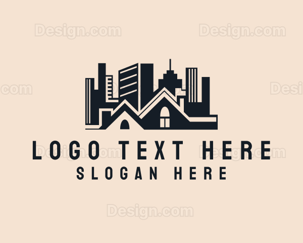 Apartment House Cityscape Logo