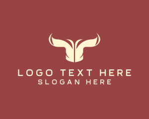 Bison Horns Letter T logo