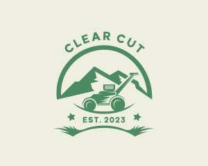 Lawn Mower Mountain logo design