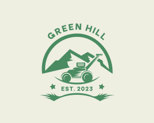 Lawn Mower Mountain logo design