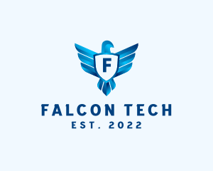 Falcon Wings Shield Aviation  logo