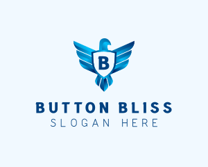 Falcon Wings Shield Aviation  logo design