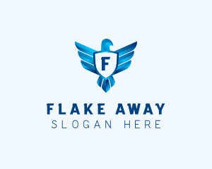 Falcon Wings Shield Aviation  logo design