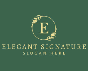 Elegant Natural Lettermark  logo design