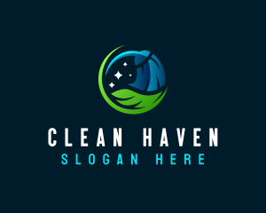 Natural Cleaning Tool logo design