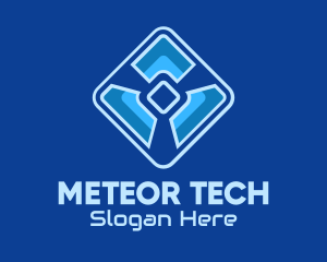 Blue Cyber Tech Software logo design