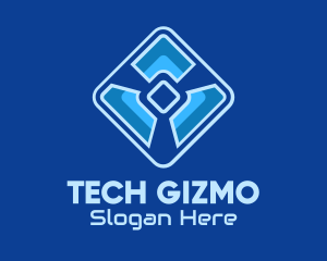 Blue Cyber Tech Software logo design