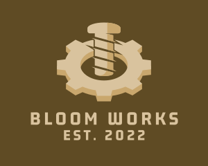 Industrial Bolt Gear logo design