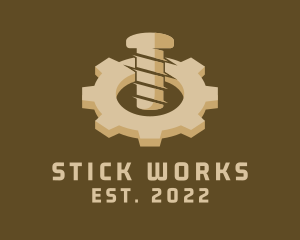 Industrial Bolt Gear logo design