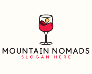 Red Mountain Liquor logo design