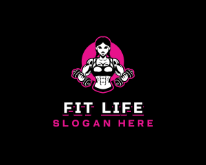 Muscle Woman Gym logo