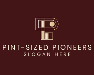 Expensive Geometric Letter P logo design