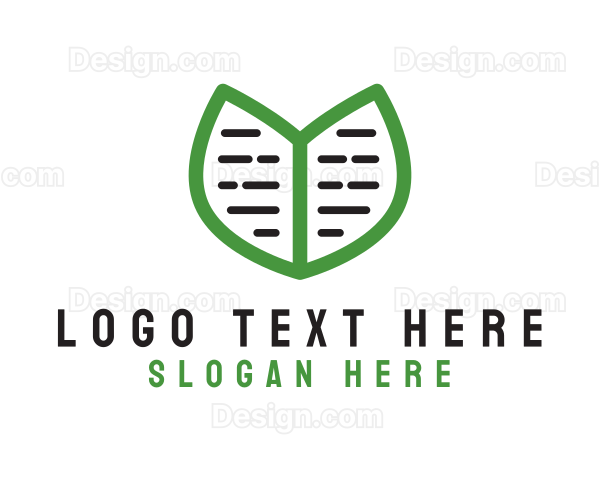 Nature Leaf Notebook Logo