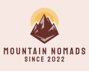 Nature Mountaineering Peak  logo design