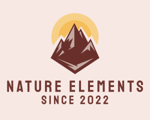 Nature Mountaineering Peak  logo design