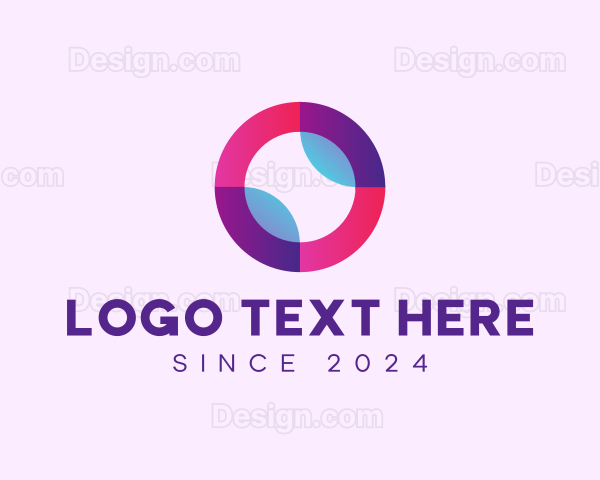 Colored Digital Circle Logo