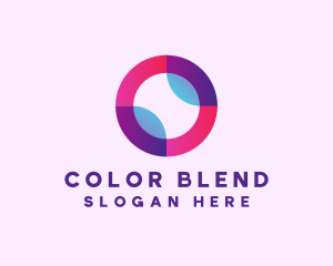 Colored Digital Circle logo design