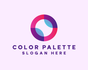 Colored Digital Circle logo design