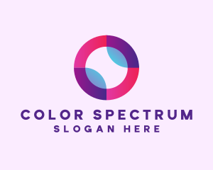 Colored Digital Circle logo design