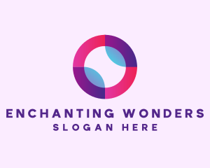 Colored Digital Circle logo design