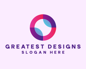 Colored Digital Circle logo design