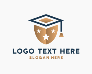 Shield Graduation Education Logo