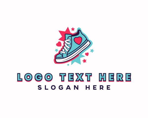 Rubber Shoes logo example 1