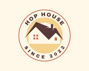 Apartment House Roof logo design