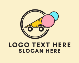 Ice Cream Sundae Cart  Logo