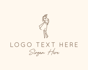 Woman Classic Dress Logo