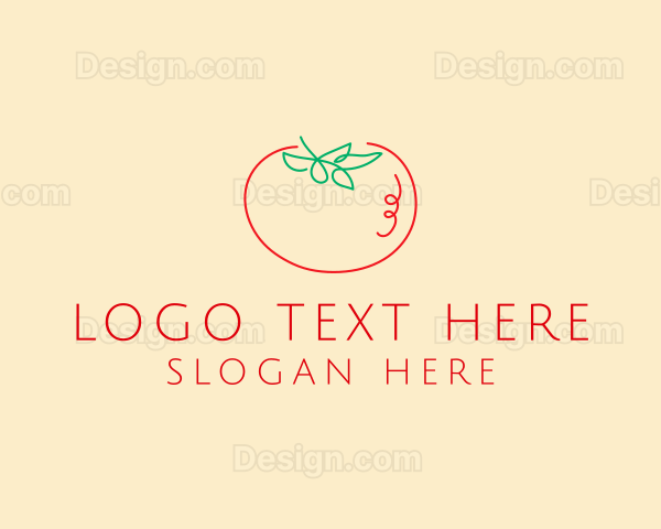 Fresh Red Tomato Logo