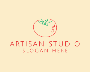 Fresh Red Tomato logo design