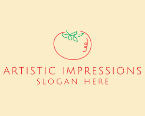 Fresh Red Tomato logo design